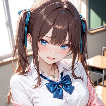 放課後の教室、ふたりっきりみたいでドキドキ💕After-cl