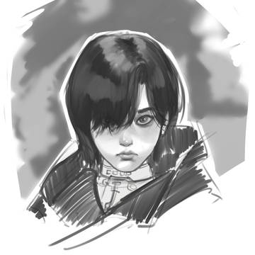 Evie sketches