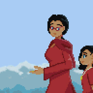 Mother and daughter.