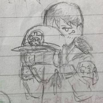生物のノートに描いてた落書き集