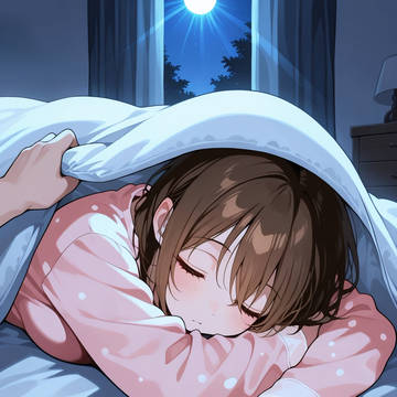 寝落ちする妹