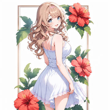 茶髪の綺麗な女性