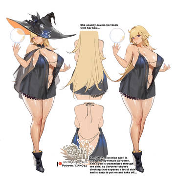 The witch in the hero's party