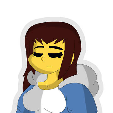 Frisk wear Sans Clothes