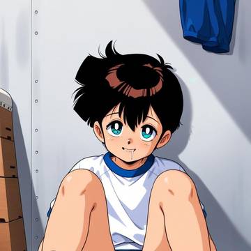 体育倉庫で……