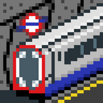 ロンドン地下鉄のチューブ車両【ドット絵】