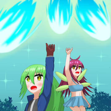 エルフと妖精の連携魔法