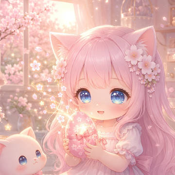 桜色のたまごと朝のひみつ🥚