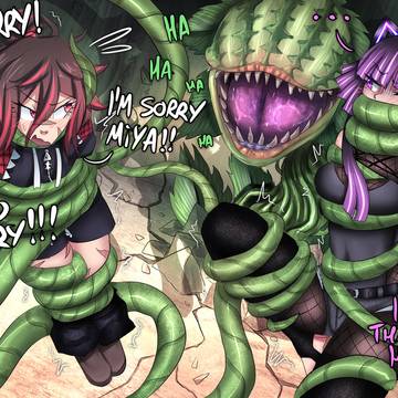 Miyako and Ellie meet Audrey II