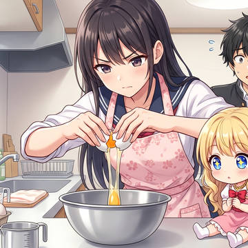 優香のお菓子作り大作戦！＆つまみ食いを狙うライツ🍰✨