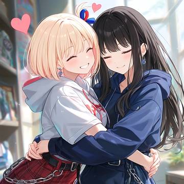 千束＆瀧奈 ( 貼貼 )