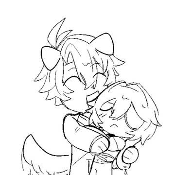 dog and cat (bunny?