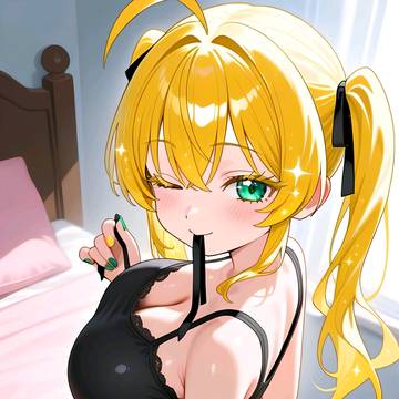 Re金髪ツインテ美少女JK