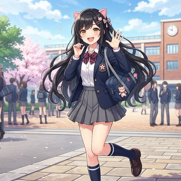 イザチルのキャラをAIに描いてもらうと...(一ノ瀬 かえで編)