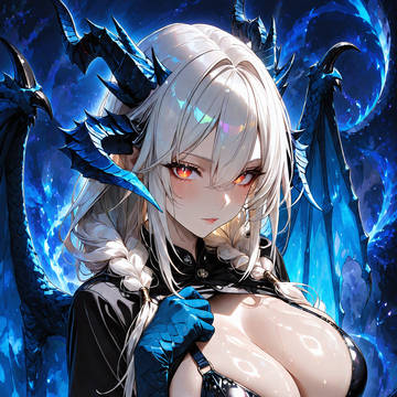蒼炎をまとう竜姫のまなざし