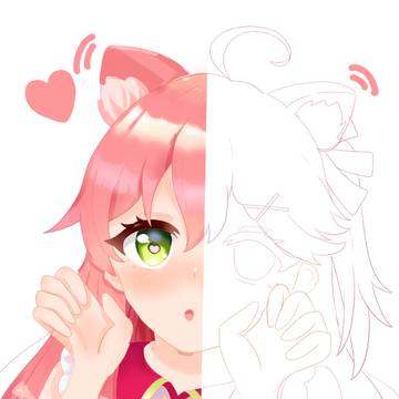 塗り絵線画！