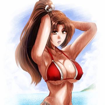 不知火舞のセクシービキニ水着 ❤