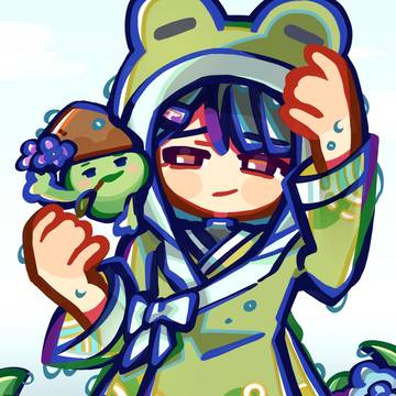 ちょっと楽しい雨の日🐸