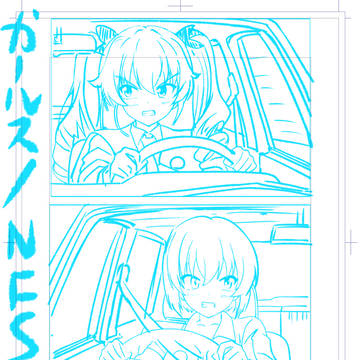 ガルパン漫画　特別な戦車道（ラフ）