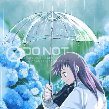 紫陽花小路で