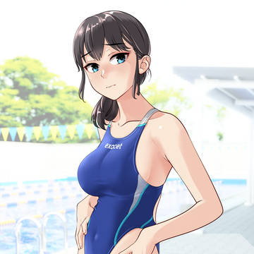 競泳合掌はみ毛