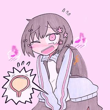 おしっこを我慢してるくらりちゃん