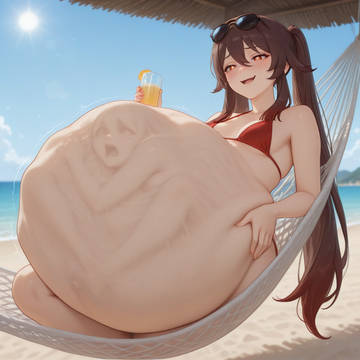 (Beach vore) Hu Tao