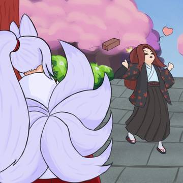 Tenma throwing a brick at me~