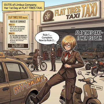 Outis's Flat Tires Taxi Debut