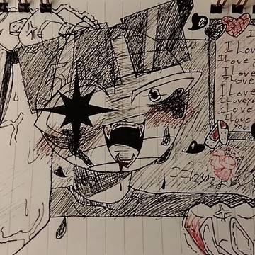 ヤンデレ描いてみた〜