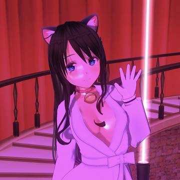 すみれちゃんとお客さん