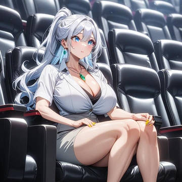 銀髪OLさん122