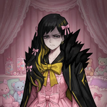Binah put on a girly outfit.