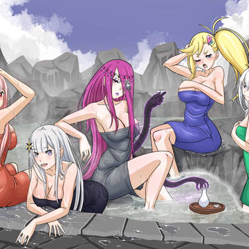 Witches bath party commission