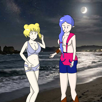 夜の海のうちの子