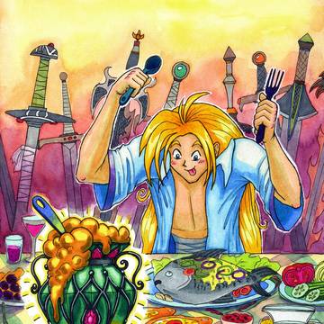 Gourry in Georgian restaurant