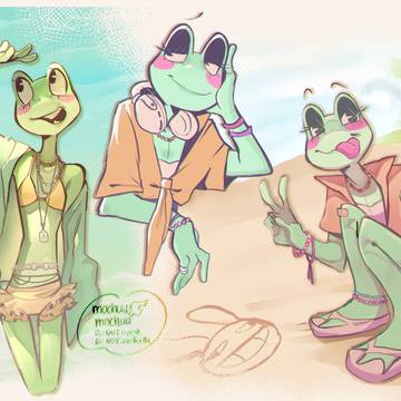 Ribbit at the beach