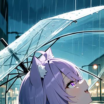 梅雨だからね　猫又おかゆ