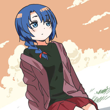 朝活イラスト81日目　女の子