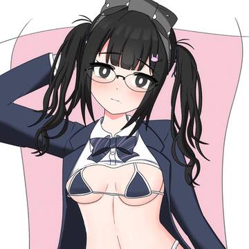 しなのちゃん改変-制服ビキニ