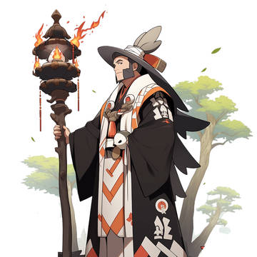 オリジナルポケモン　キャラクター　神主のシャイラ