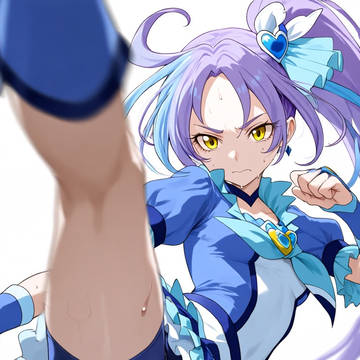 猫の戦士のかっこいいふたなりちんぽ付きキック♡