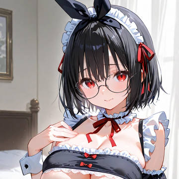 黒髪ちゃんのメイド服
