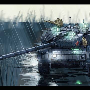 ZTZ99 雨エフェクトテスト