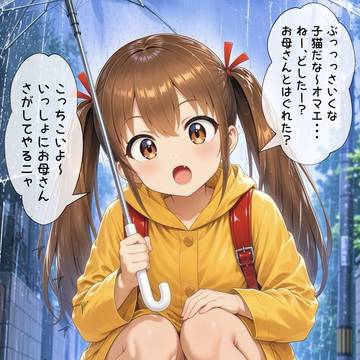 マナと子猫