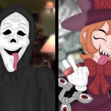 skullgirls x Scary Movie fanart