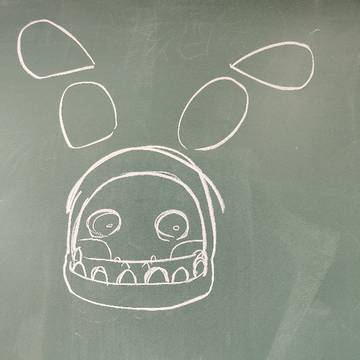 黒板に描いた