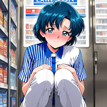 コンビニで