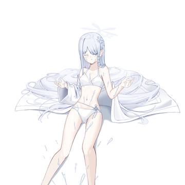 真っ白