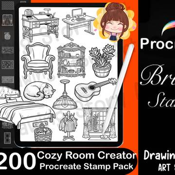 200 Cozy Room お部屋・家具ブラシセット